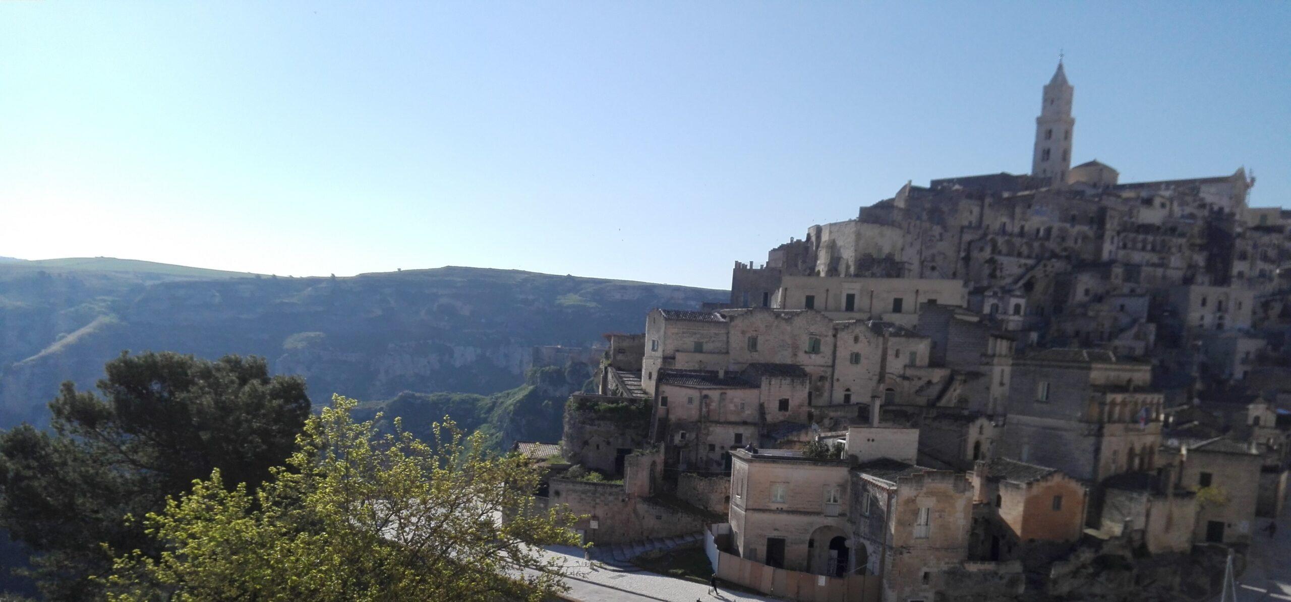 Foto panoramica dei Sassi di Matera